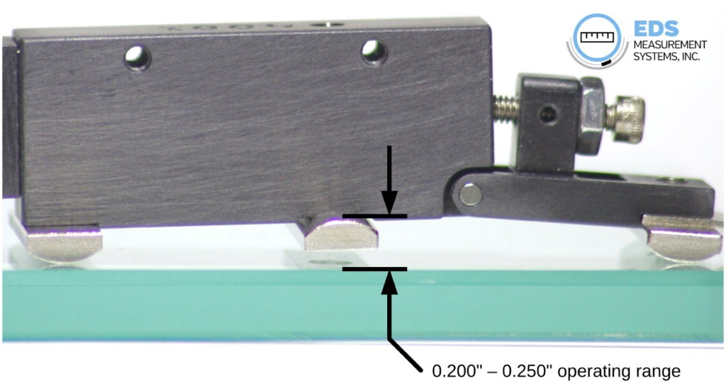 0.200" to 0.250" radial clearance measurements